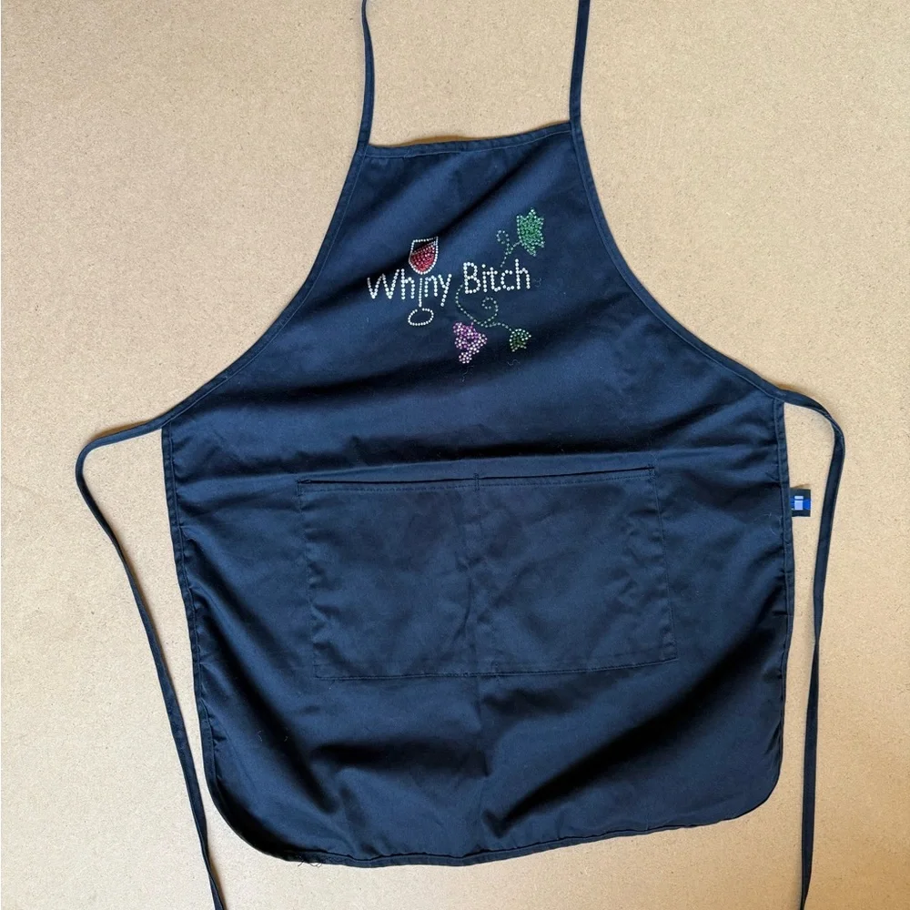 Funny Wine Novelty Apron with pockets
